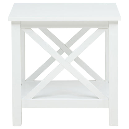 Skyview 2-piece Rectangular Lift Top Coffee Table Set White