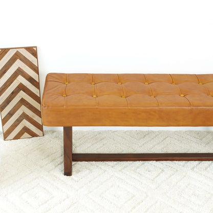 Cameron - Bench - Brown / Tan