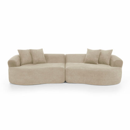 4 Seater Curved Cloud Sectional Sofa