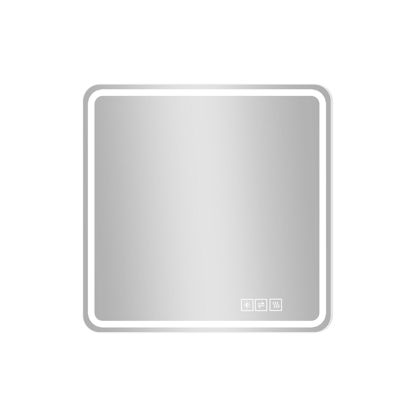 LED Bathroom Mirror, Anti Explosion Glass, Rust Resistant, Anti Fog, Tri Color