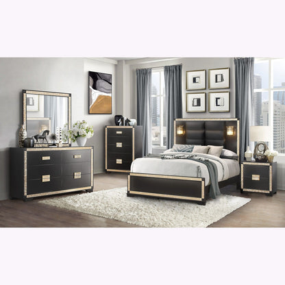 Lively - Bed With Lamps, Elegant Design
