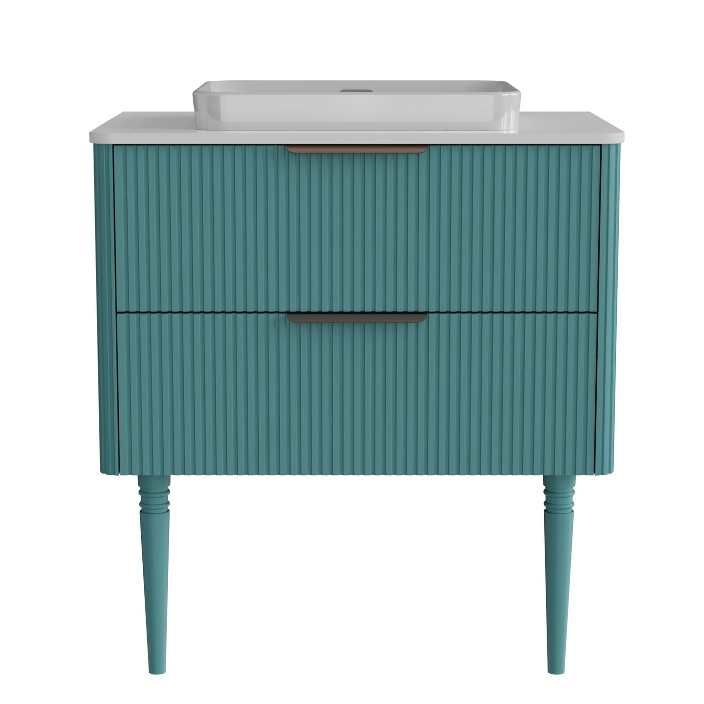 Elena - Modern Bathroom Vanity With Sink With Ample Storage, 2 Soft Close Drawers