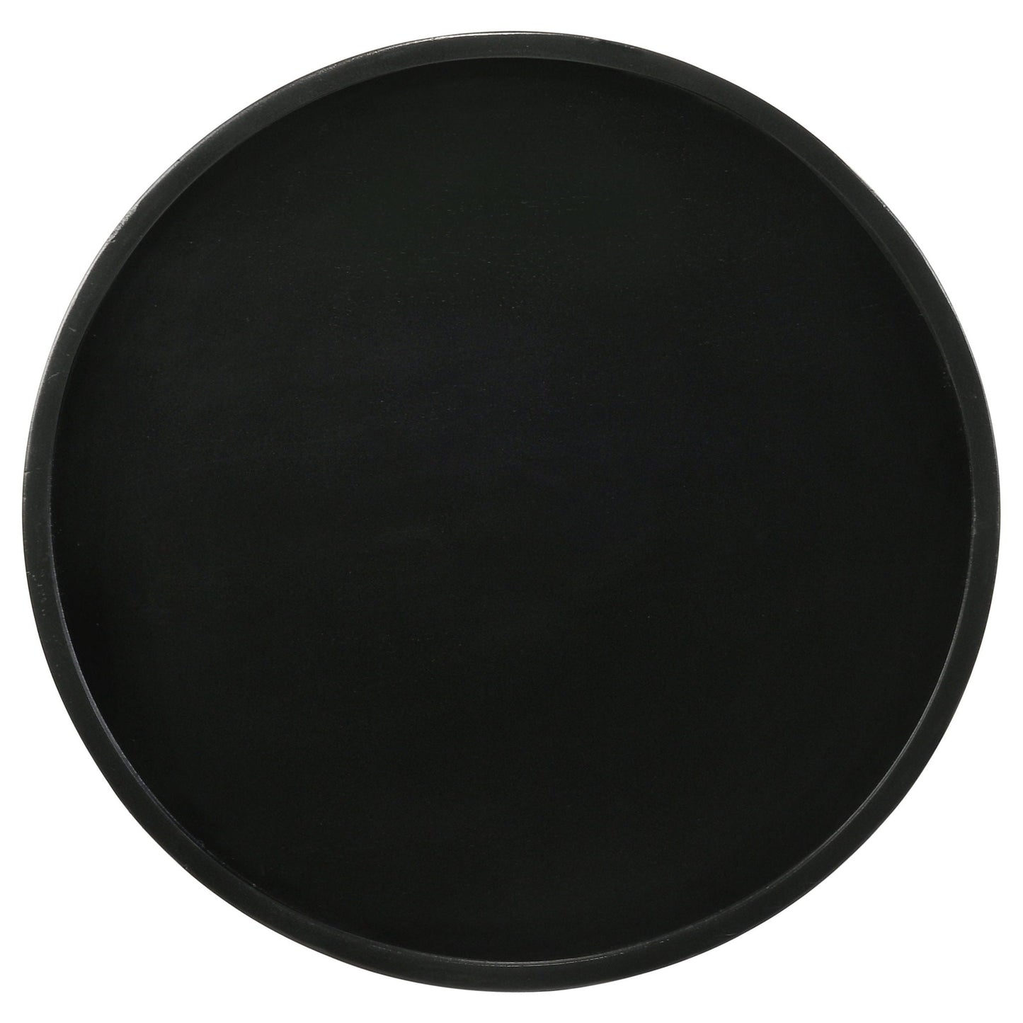 Ixia Round Solid Mango Wood Accent Side Table Black Stain