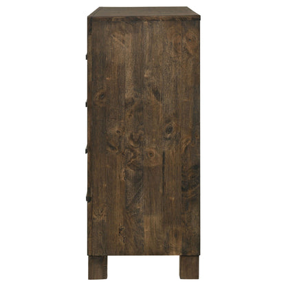 Woodmont 8-drawer Dresser Rustic Golden Brown