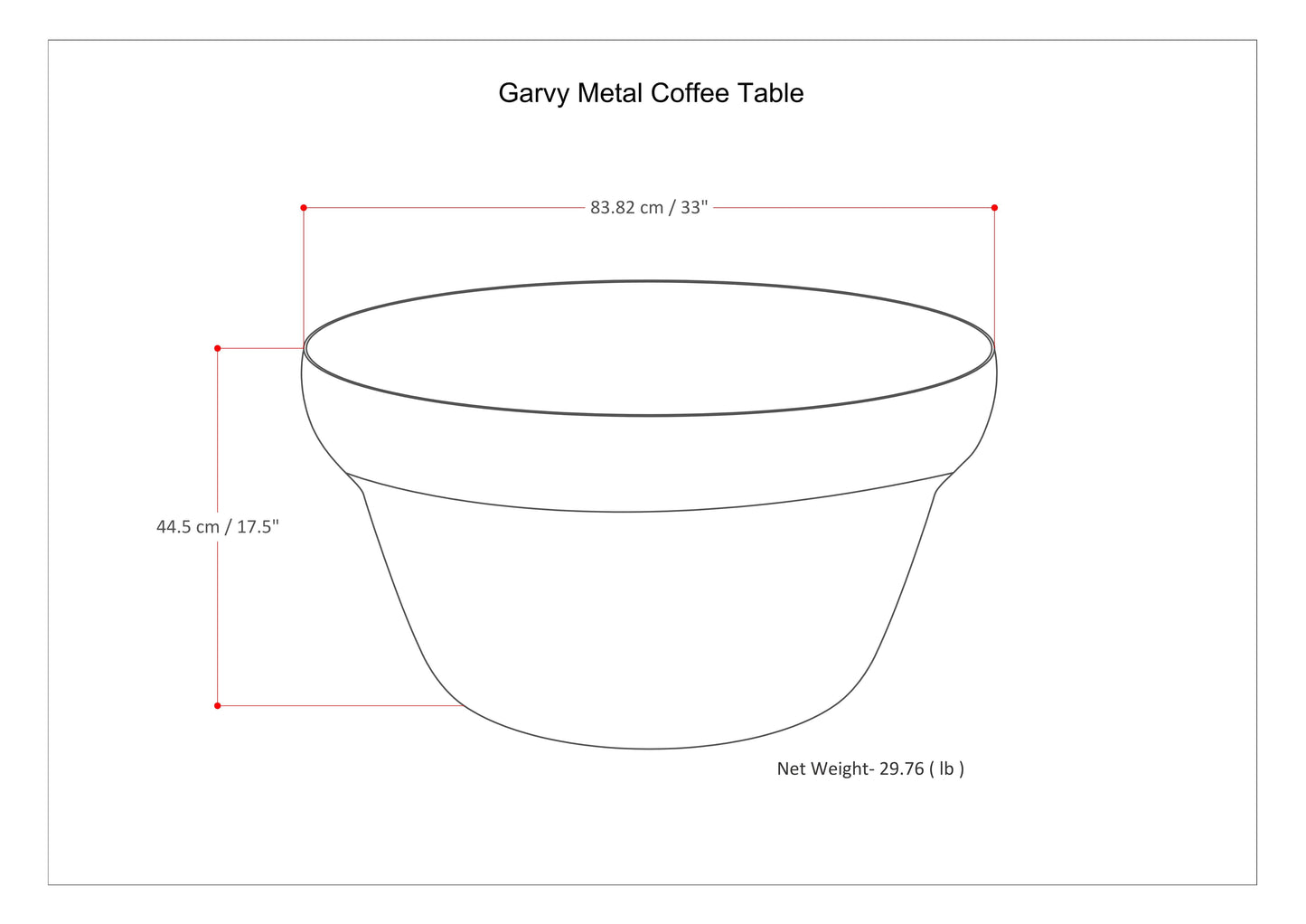 Garvy - Coffee Table - Rustic Bronze