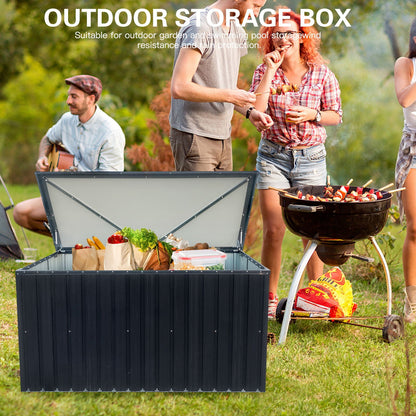 Out Door Metal Storage Box Store Medium - Black