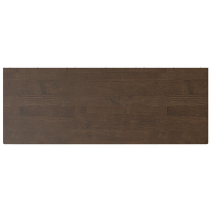 Harper - Low 6 Cube Storage With Drawers - Walnut Brown