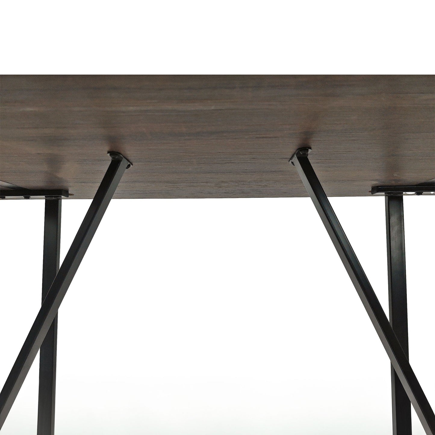 Modern Dining Table With Metal Legs For 4 - 6 Person