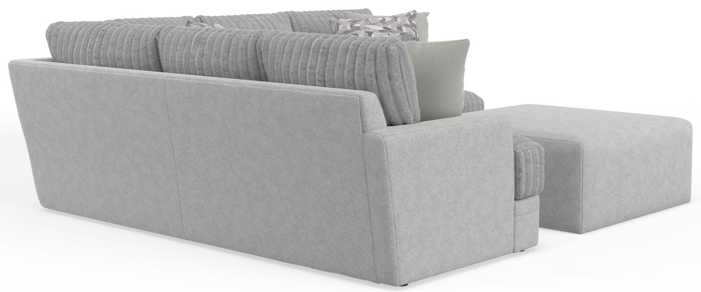 Titan - Sectional With Comfort Coil Seating, Cocktail Ottoman And Accent Pillows Included