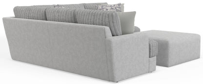 Titan - Sectional With Comfort Coil Seating, Cocktail Ottoman And Accent Pillows Included