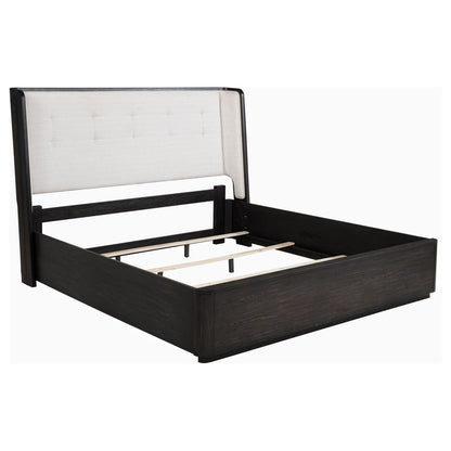 Leandro 5-piece Eastern King Bedroom Set Burnished Black