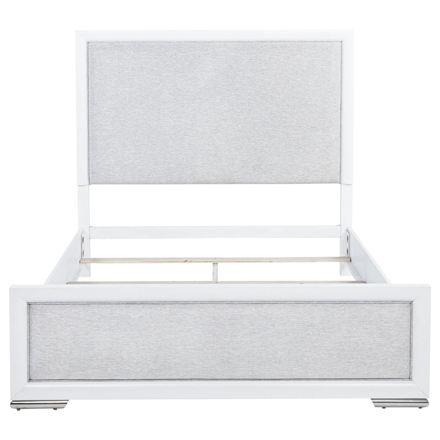 Gracemont 57-inch Queen Panel Bed Grey and White