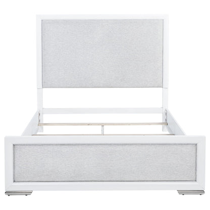Gracemont 57-inch Queen Panel Bed Grey and White