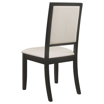 Louise 7-piece Rectangular Extension Leaf Dining Set Black