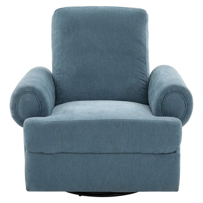 Manual Swivel Recliner Rocker Chair With Adjustable Backrest