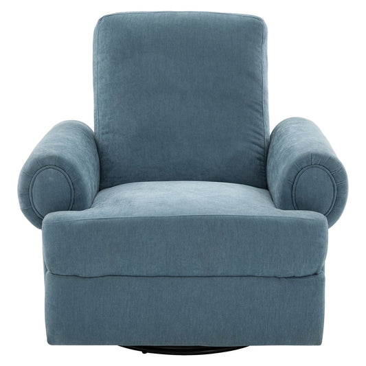 Manual Swivel Recliner Rocker Chair With Adjustable Backrest