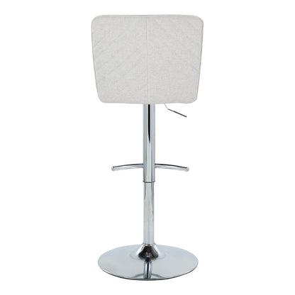 Henry - Contemporary Adjustable Barstool With Swivel & Rounded T Footrest (Set of 2)