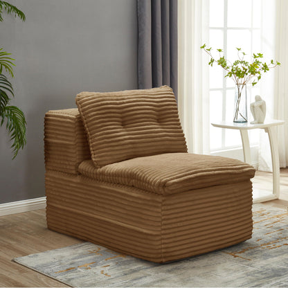 Multi Functional Sectional Sofa Bed With Independent Chaise Lounge And Functional Blanket