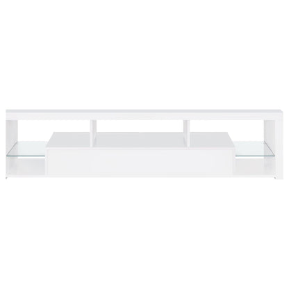 Jude 2-drawer Engineered Wood 71-inch TV Stand High Gloss White