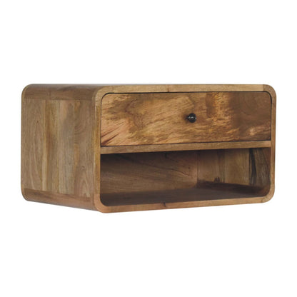 Curve Upper Slot Floating Nightstand