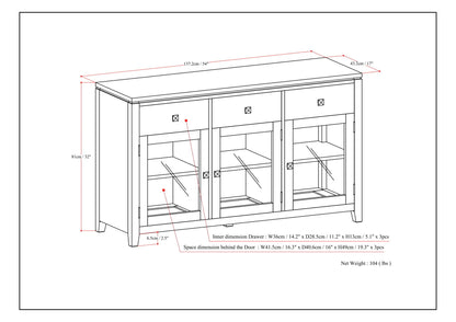 Cosmopolitan - Handcrafted Sideboard Buffet