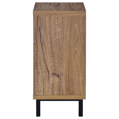 Teller 1-door Entryway Shoe Storage Bench Natural Oak