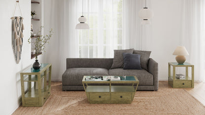 Elora - Demilune Sofa Table - Walnut