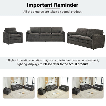 Cozy Sofa Set Oversized Comfy Cloud Sofa With Double Cushion