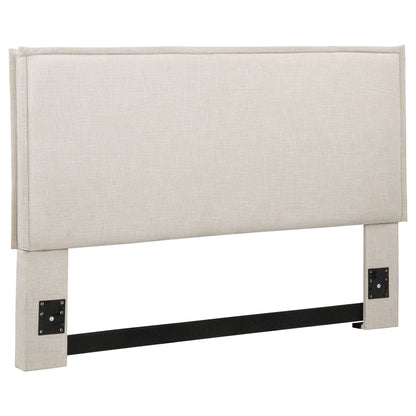 Izzy Upholstered Queen or Full Panel Headboard Sand