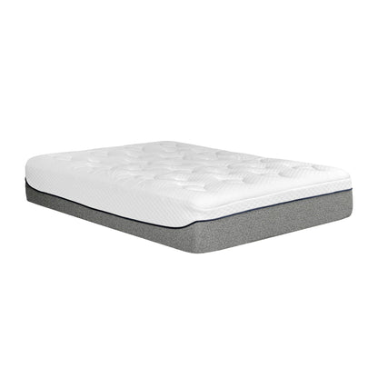 13" Ultra Plush Gel Memory Foam Mattress For Bed With Double Layered Jacquard Cover - Gray / White - King