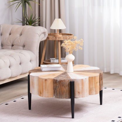 Flower Shaped Coffee Table For Living Room - Multicolor