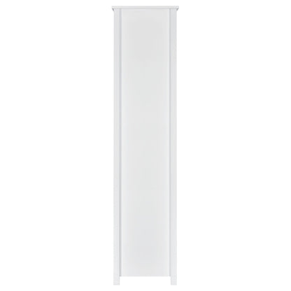 Dylan 68-inch 4-shelf Storage Bookshelf White High Gloss