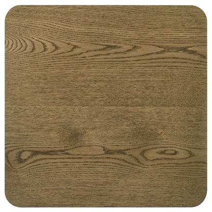Castlewood Engineered Wood Accent Side End Table Brown Oak