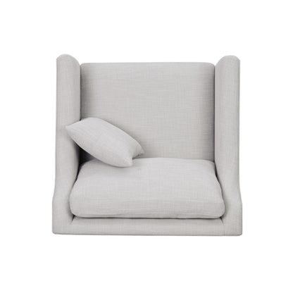 Chair With High Track Arms - Beige