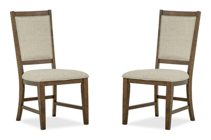 Bay Creek - Step Up Side Chair With Upholstered Seat & Back (Set of 2) - Dark Brown