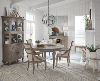 Lancaster - Bench With Upholstered Seat - Dovetail Gray