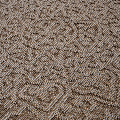 Guros - 6' X 9' Medallion Indoor / Outdoor Area Rug - Beige