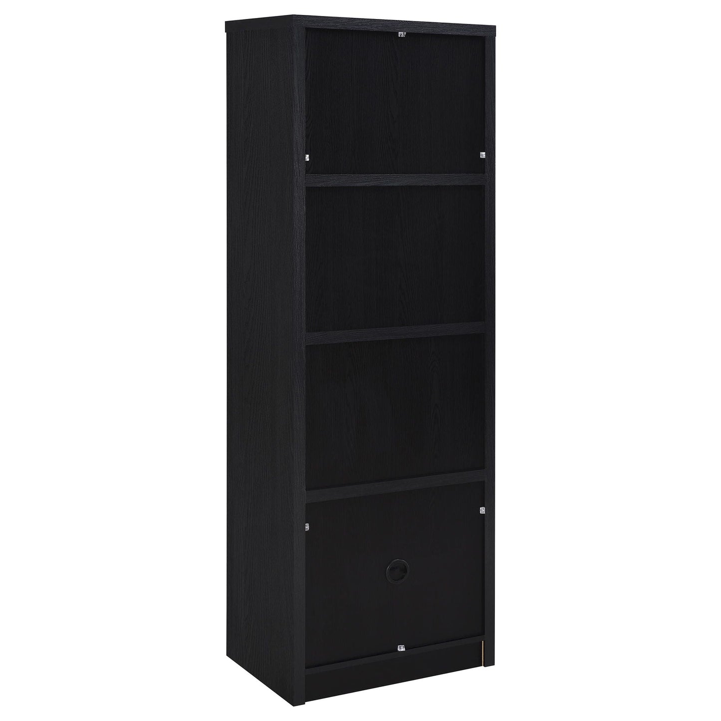 Winfield 3-shelf Media Tower Entertainment Pier Black