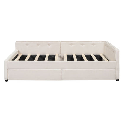 Platform Bed With USB Ports