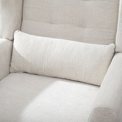 Modern Accent Chair Upholstered Foam Filled Living Room Chairs Comfy Reading Chair Mid-Century Modern Chair With Fabric Lounge Arm Chairs Armchair For Living Room Bedroom