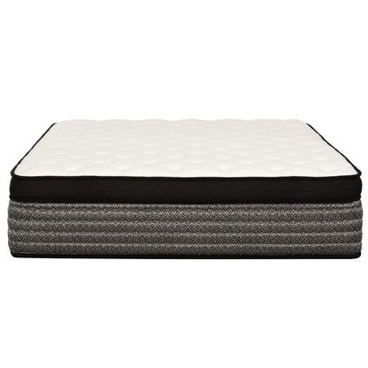 16" Premium Hybrid Mattress In A Box Plush Gel Memory Foam Top With Cooling Technology - Gray / White - Queen