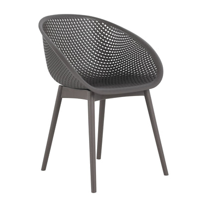 Modern Lounge Chair Set With Round Table