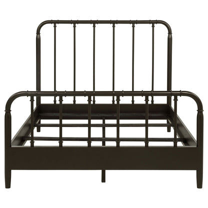Rocco All Wood Water Pipe Open Frame Eastern King Bed Dark Bronze
