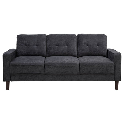 Bowen II 3-piece Upholstered Track Arm Sofa Set Steel Grey