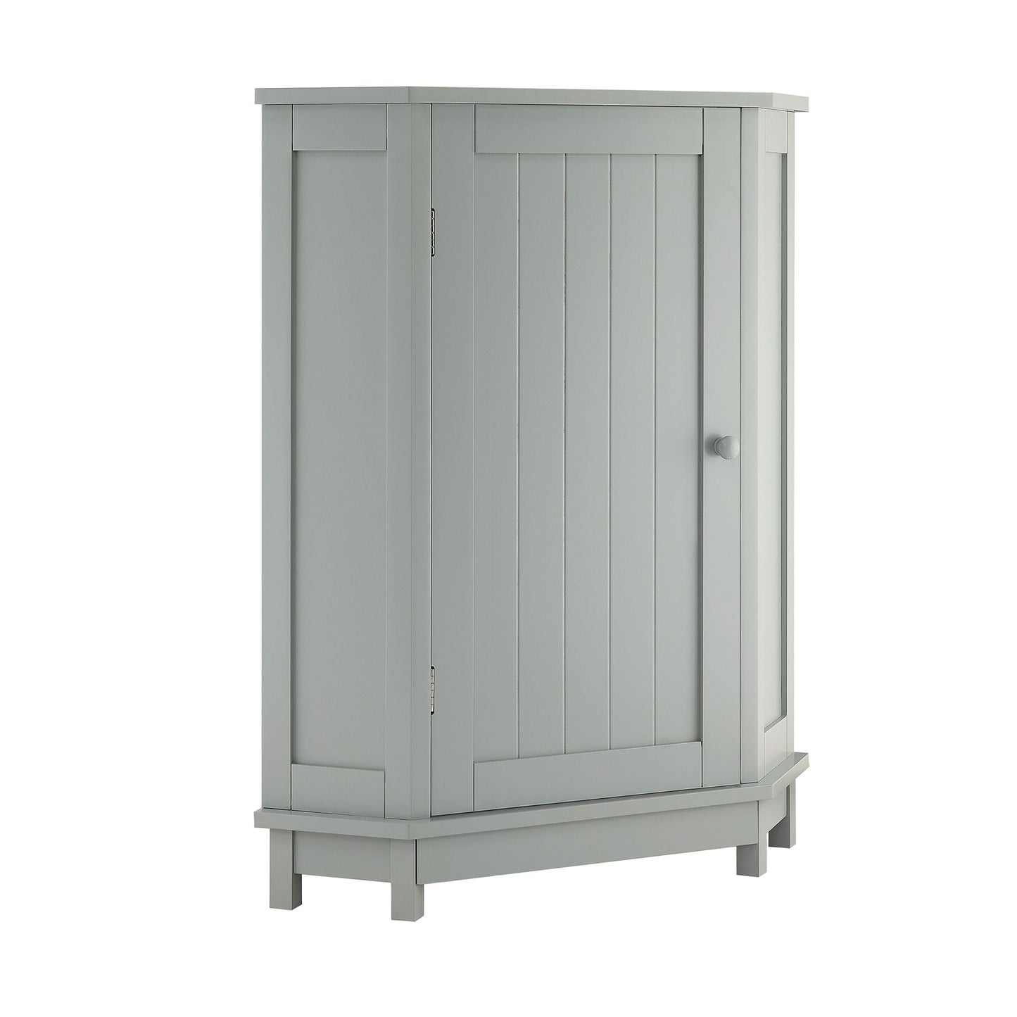 Bathroom Cabinet Triangle Corner Storage Cabinet With Adjustable Shelf Modern Style