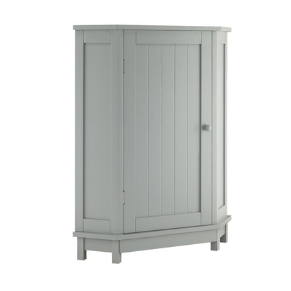 Bathroom Cabinet Triangle Corner Storage Cabinet With Adjustable Shelf Modern Style
