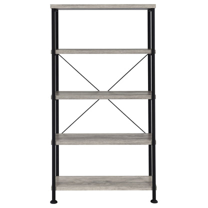 Analiese 63-inch 4-shelf Bookshelf Grey Driftwood