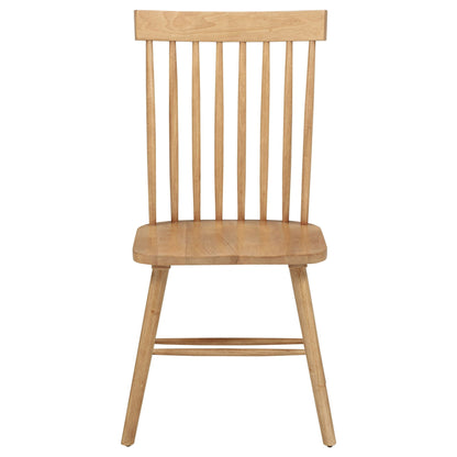Andrews Windsor Spindle Back Dining Side Chair Light Ash (Set of 2)