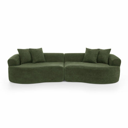 4 Seater Curved Cloud Sectional Sofa