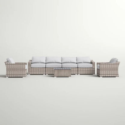 Stylish Sofa Seating Group With Cushions Perfect For Outdoor Gatherings